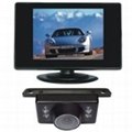 3.5" car rearview camera system with camera