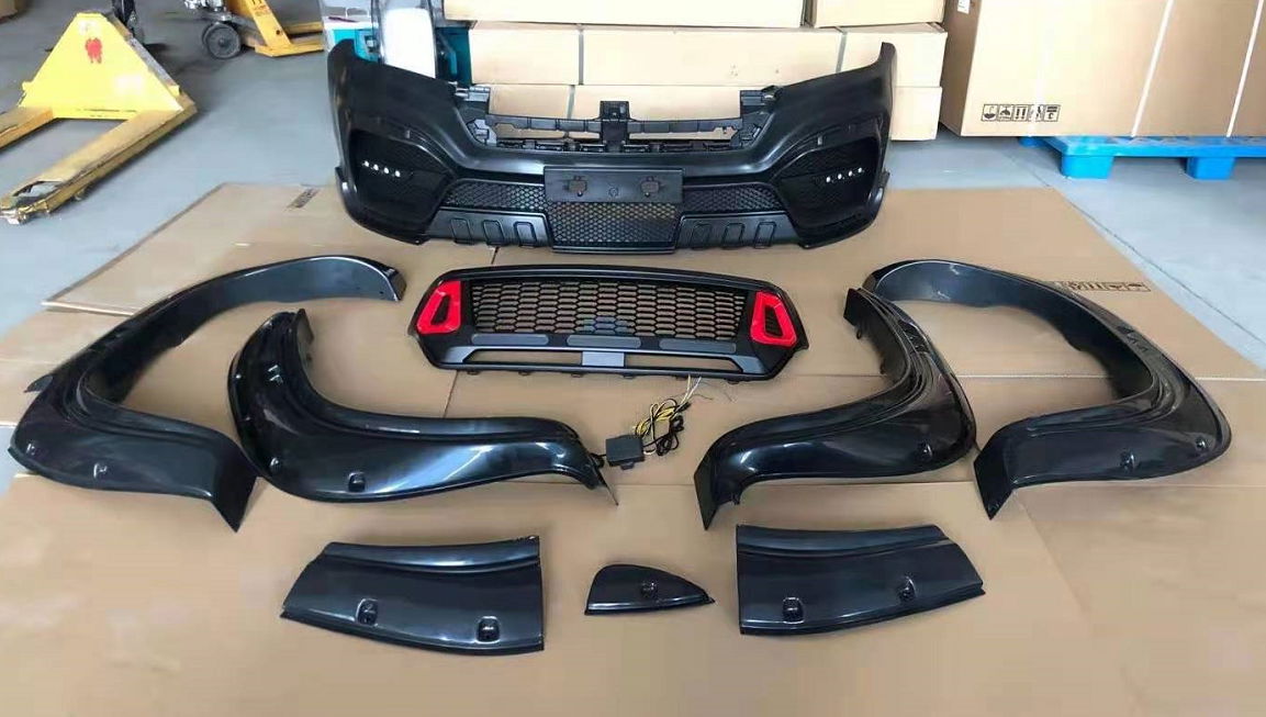 UPGRADE FACELIFT FRONT BUMPER FIT FOR HILUX REVO ROCCO 16-19 TO AMG LOOK