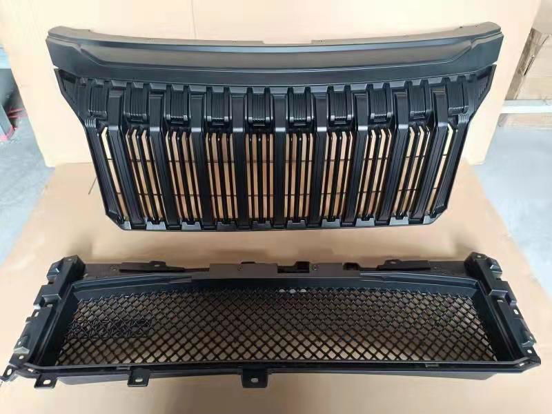 ABS racing grille Modified grille Car bumper grille black matte for Triton 2019 2