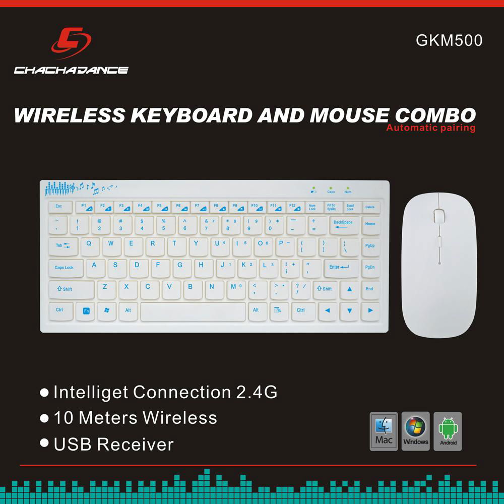 Wireless keyboard and mouse combo GKM500 3