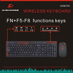 Wireless Keyboard and Mouse GKM700