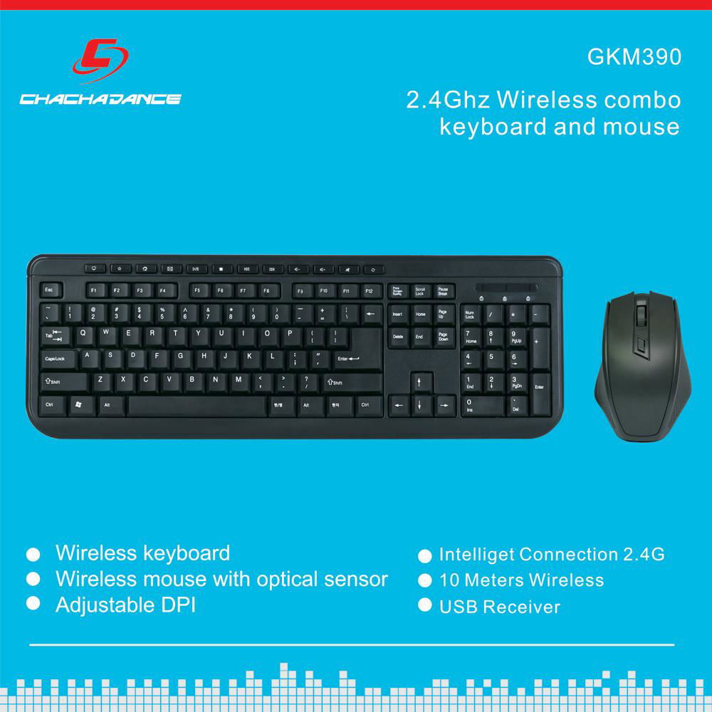 Wireless Keyboard and Mouse GKM390
