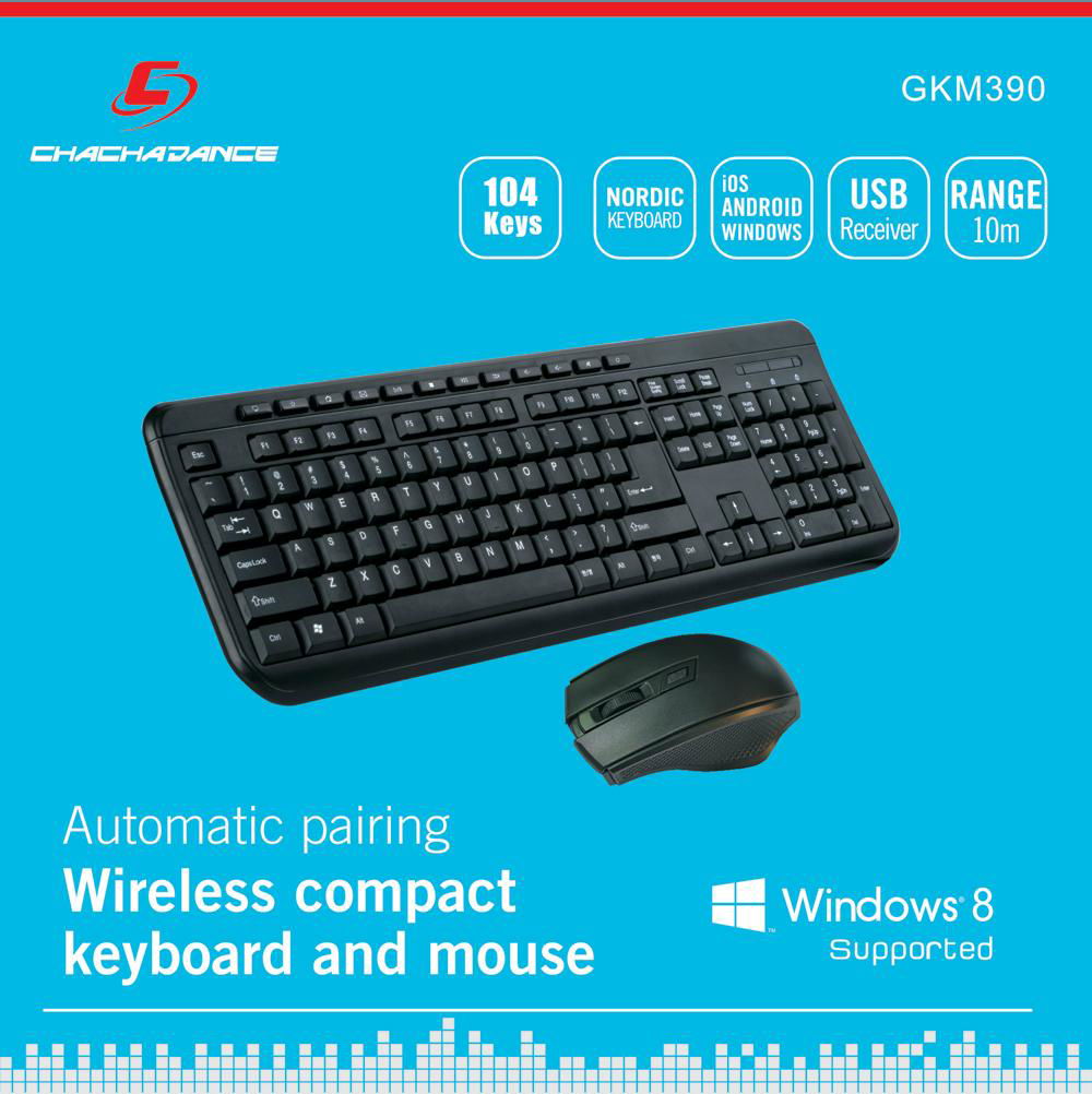 Wireless Keyboard and Mouse GKM390 3