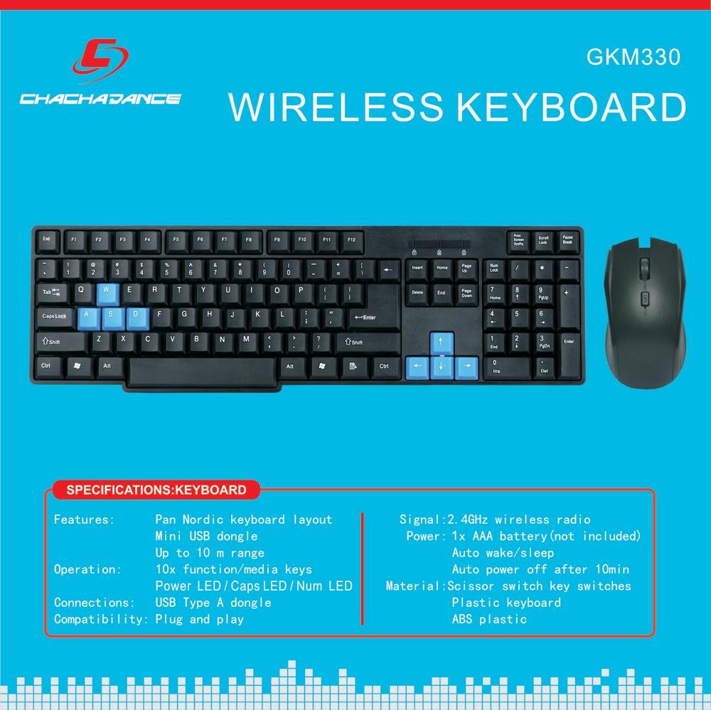 Wireless Keyboard and Mouse KM330 4