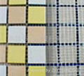 Glass mosaic back affixing glass fibre net piece 2