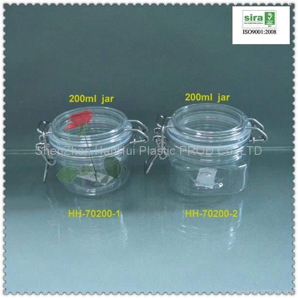 pet plastic seal jar,facial cream jar 2