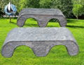 Granite garden table set  4