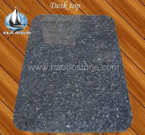 Counter top in black galaxy or other granite ,marble material  3