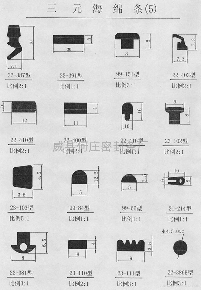 三元乙丙發泡密封條  5