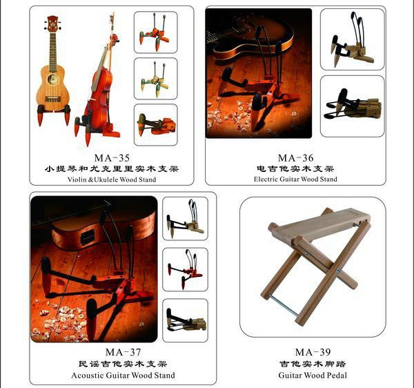 High quanlity Folding Guitar Wooden Stand Wood Guitar Stand 5