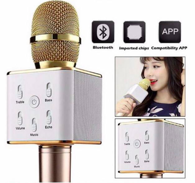 2017 Hot Q7 Portable Bluetooth Wireless Microphone with Speaker 2