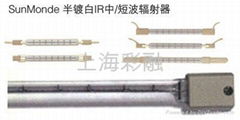 半镀白石英红外线辐射器