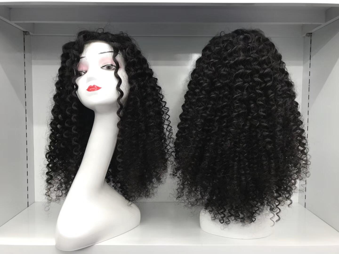 Virgin Human Hair Full Lace Wig with Baby Hair (002 Curly) 3