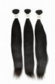 100% Straight Chinese Unprocessed Virgin Human Hair Extensions (Bleach Blonde) w 3