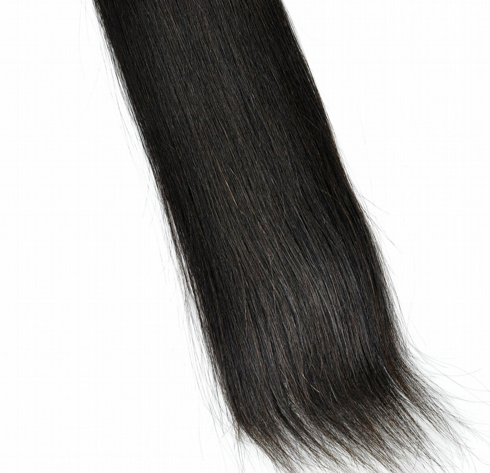 100% Straight Chinese Unprocessed Virgin Human Hair Extensions (Bleach Blonde) w 4