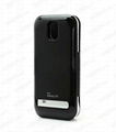 3300mAh Power Bank Leather Flip Backup Battery Case for Samsung Galaxy S IV S4  3