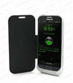 3300mAh Power Bank Leather Flip Backup Battery Case for Samsung Galaxy S IV S4  5