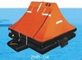 Inflatable life raft for yacht