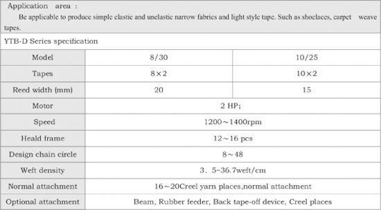 高速织带机(双层) YTB-D 8/30 3