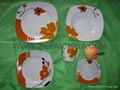 Porcelain square dinner set,tableware,dinnerware 1