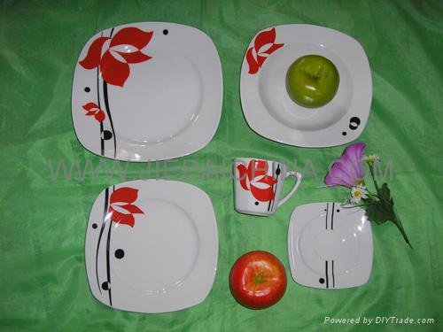 Porcelain square dinner set,tableware,dinnerware 2