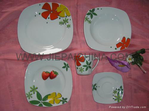 Porcelain square dinner set,tableware,dinnerware 3
