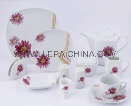 Porcelain square dinner set,tableware,dinnerware 5