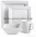 Porcelain square dinner set,Porcelana cena conjunto 1