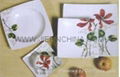 Porcelain square dinner set,Porcelana cena conjunto 3