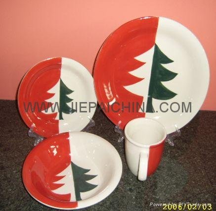 Stoneware hand painted dinner sets 2