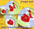 Porcelain Triangle dinner set 2