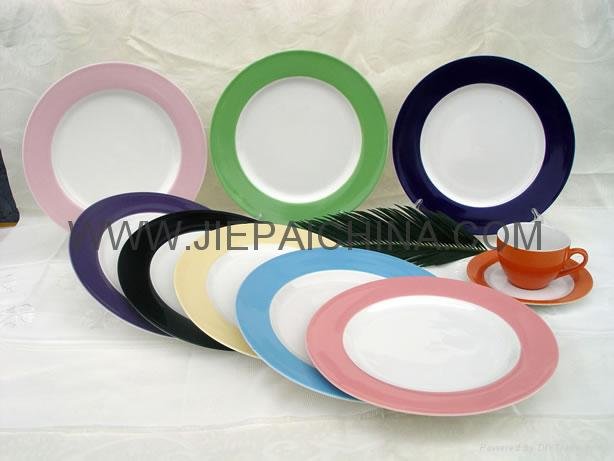 ceramic color-glazes dinner sets, bowl,cup and saucer 2
