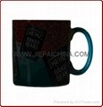 ceramic color changing mug,porcelain magic mug cup Taza de café de cerámica 3