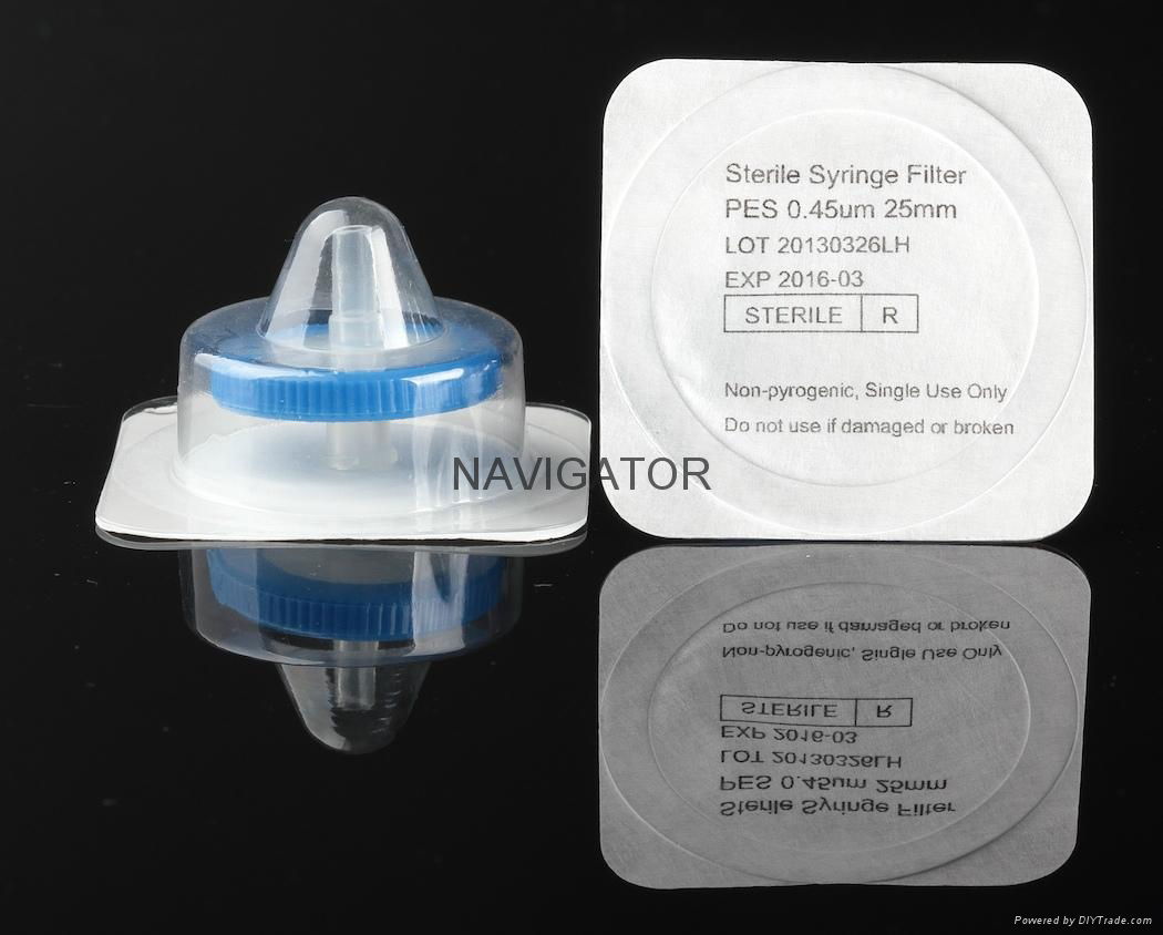 Sterile Syringe filter individually packed