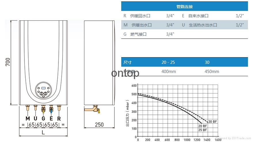 意大利原装可以供暖的燃气热水器 4