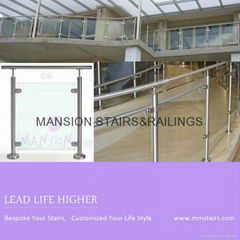 Stainless Steel Tempered Glass Fence /