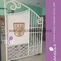 Front Yard Iron Farm Gate Design