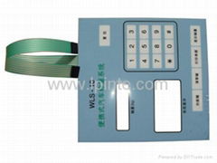 OEM membrane switch overlay panel interruptor de membrana membran switch