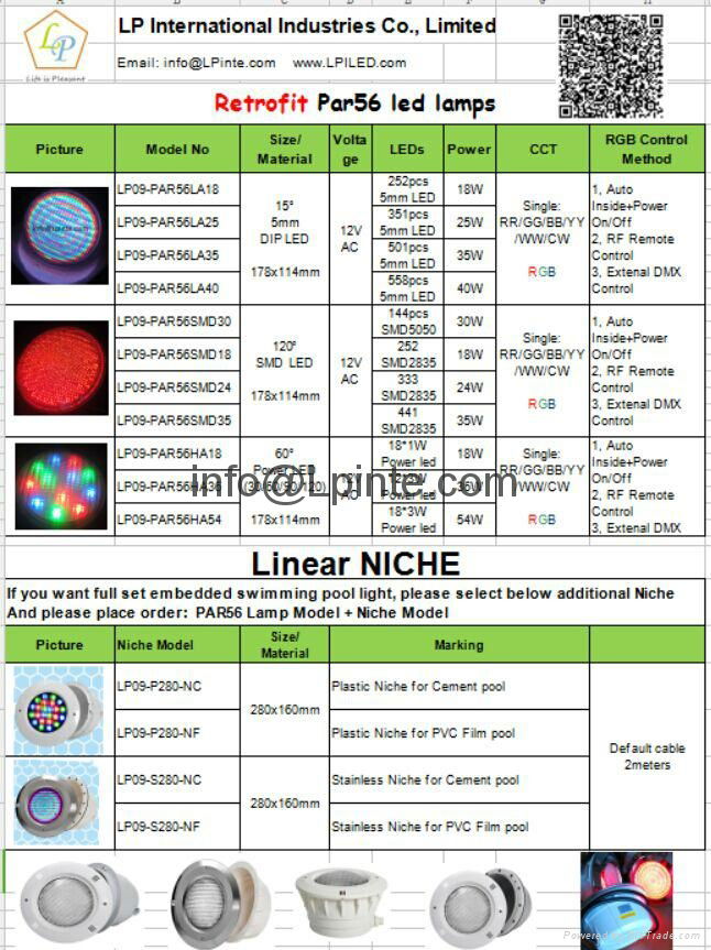 PAR56 LED POOL LIGHT水底灯الضوء تحت الماء قاد 5