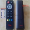 light remote,audio remote rubber button metal dome 16 keys LPI-R16 