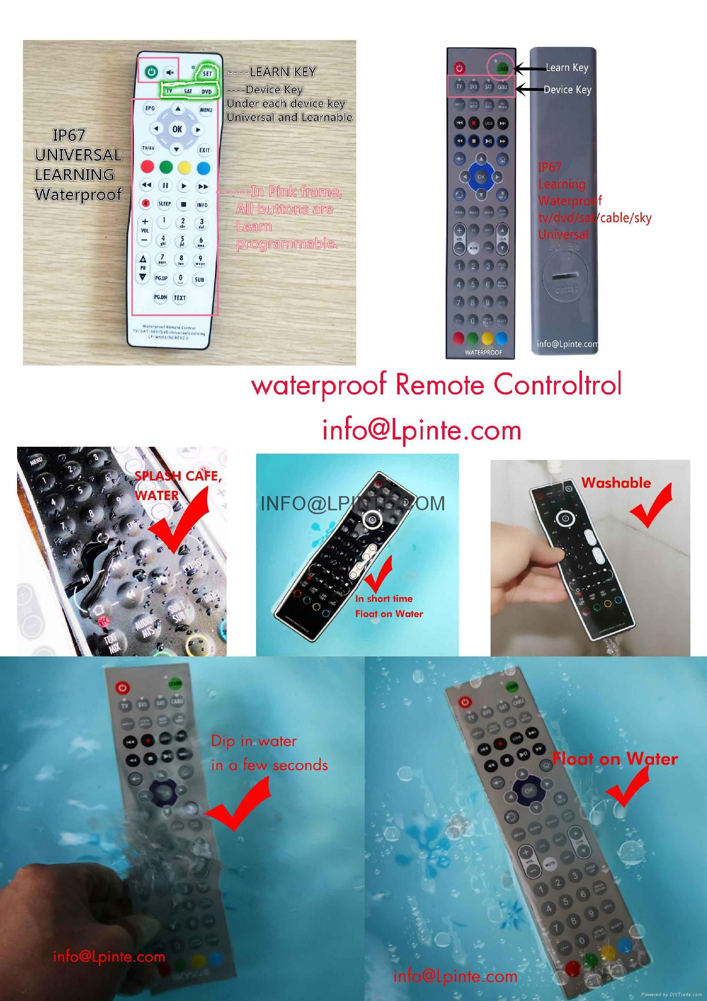 waterproof tv remote control for hotel hospital home 4