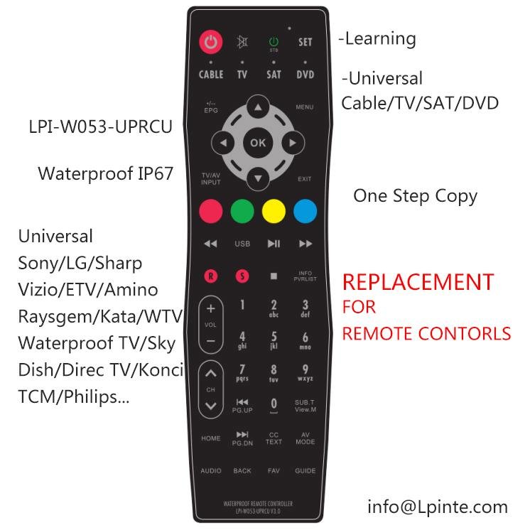 Junior koelkast Sympathiek Hotel tv remote control replacement hospital amino iptv - LPI-W053-UPRCU- -  LPINTE (China Manufacturer) - Remote Control - Electronics &