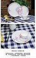 porcelain cafe set bone china plate piatto di porcellana