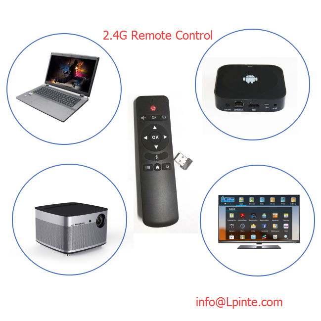 Android tv remote control and tv 2.4G learning google tv box RF wireless amino