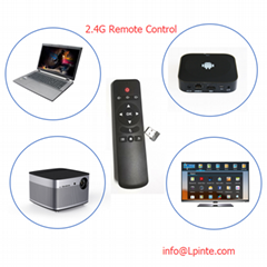 Android tv remote control and tv 2.4G learning google tv box RF wireless amino