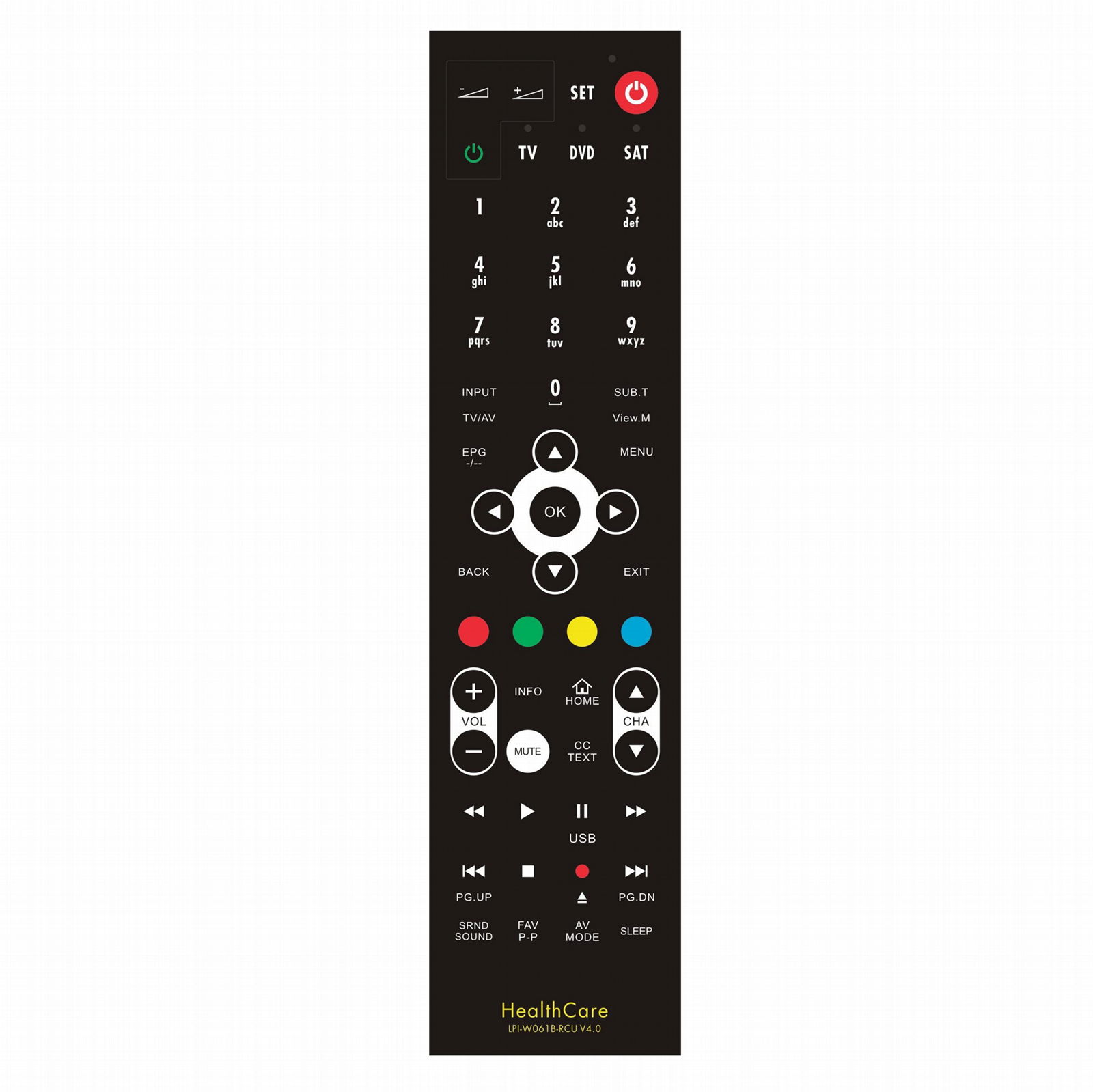 HOTEL IPTV remote controller SHARP lcd tv tv box WRC-AV-1 5