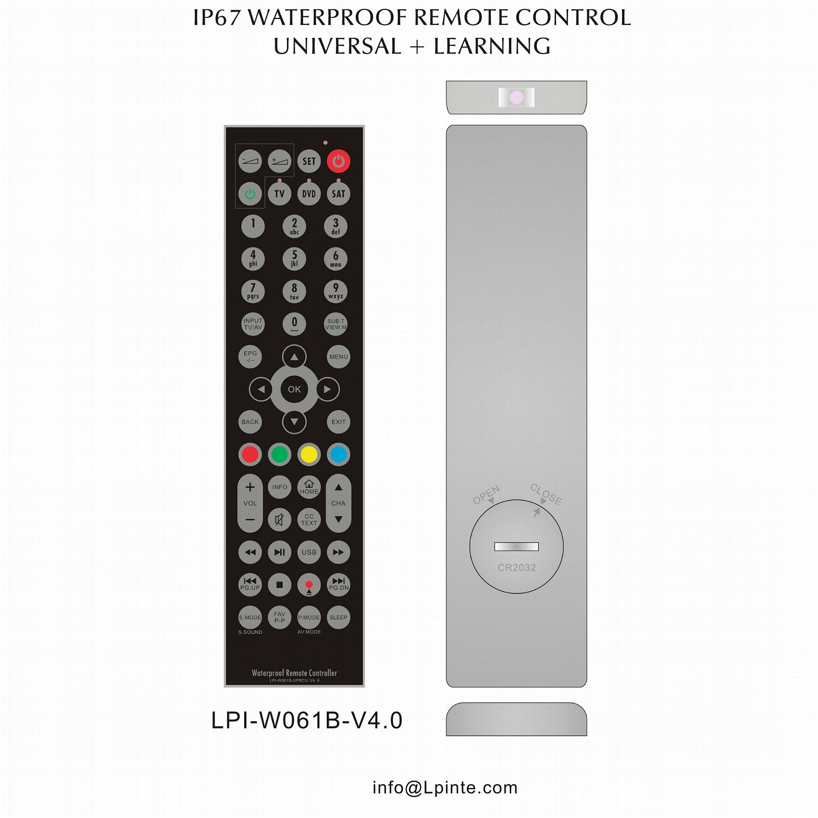 Universal and learning IC solution remote control