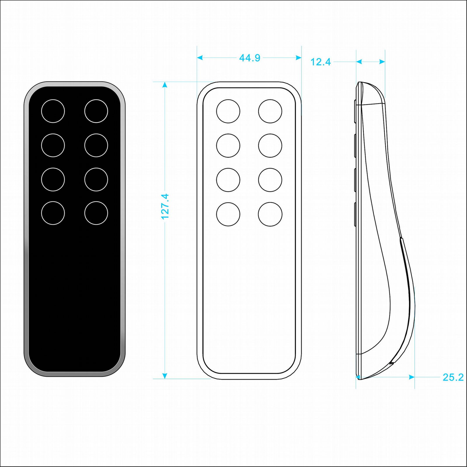 fan remote control led dimmer ampilfier RF remote control 2