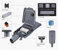 led light house set streetlight set