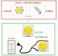 CHIP LED AC LED 220V LED AC COB LED  50w 30w  supplier luz